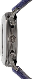 Emporio Armani Aviator Quartz Grey Dial Blue Fabric Strap Watch For Men - AR11144